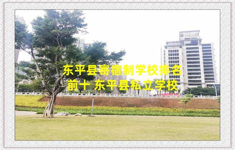 东平县寄宿制学校排名前十 东平县私立学校